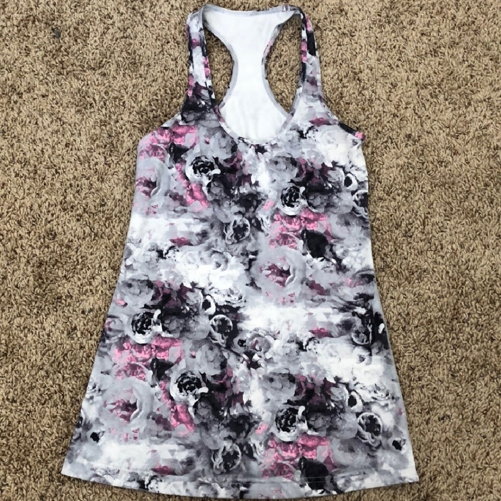 Lululemon Floral Workout Tank Top